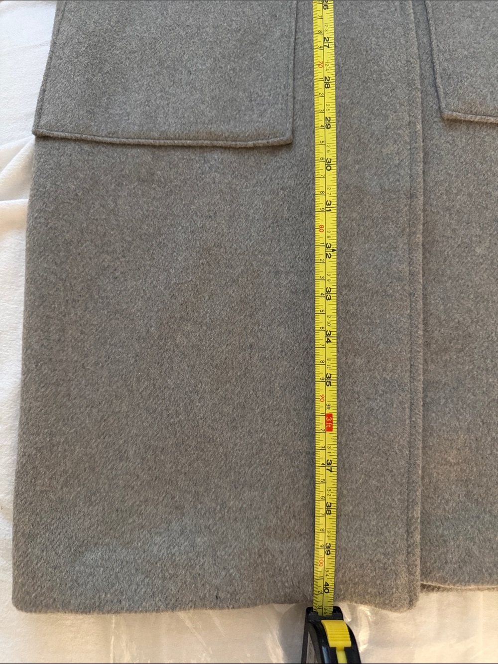 Grey Open-Front Coat Cardigan - Picture 7 of 7